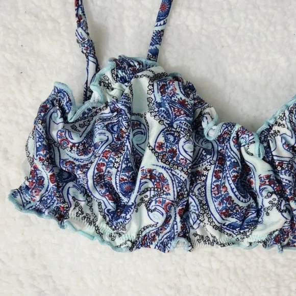 New!Frankie's Bikinis‎ Arabelle Shine Bralette Bikini Top - Picture 8 of 12